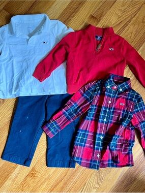 Vineyard Vines Boys 2T bundle Red, White & Blue